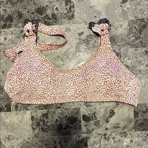 Leopard Print Bikini Top